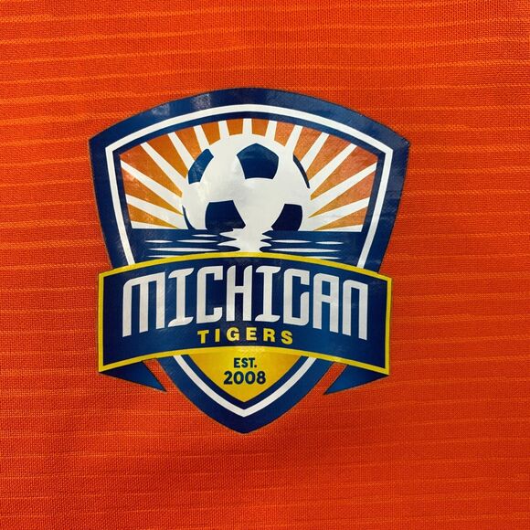 Nike Michigan Tigers Soccer Jersey Mens M Medium Orange Dri Fit Lightweight Tee - Picture 4 of 11